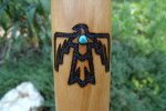 2023 #12 - Thunderbird Woodburning w/ Turquoise Stone